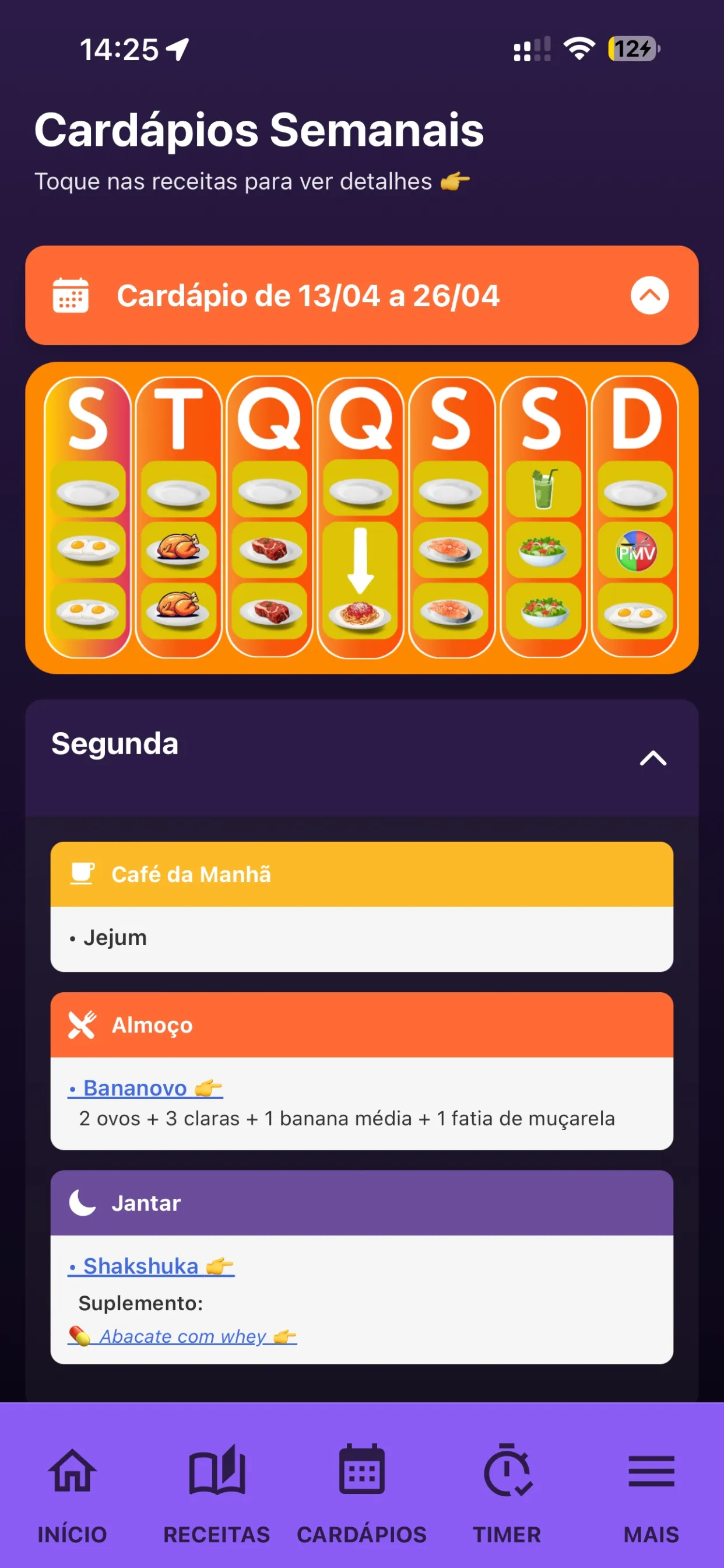 Cardápios